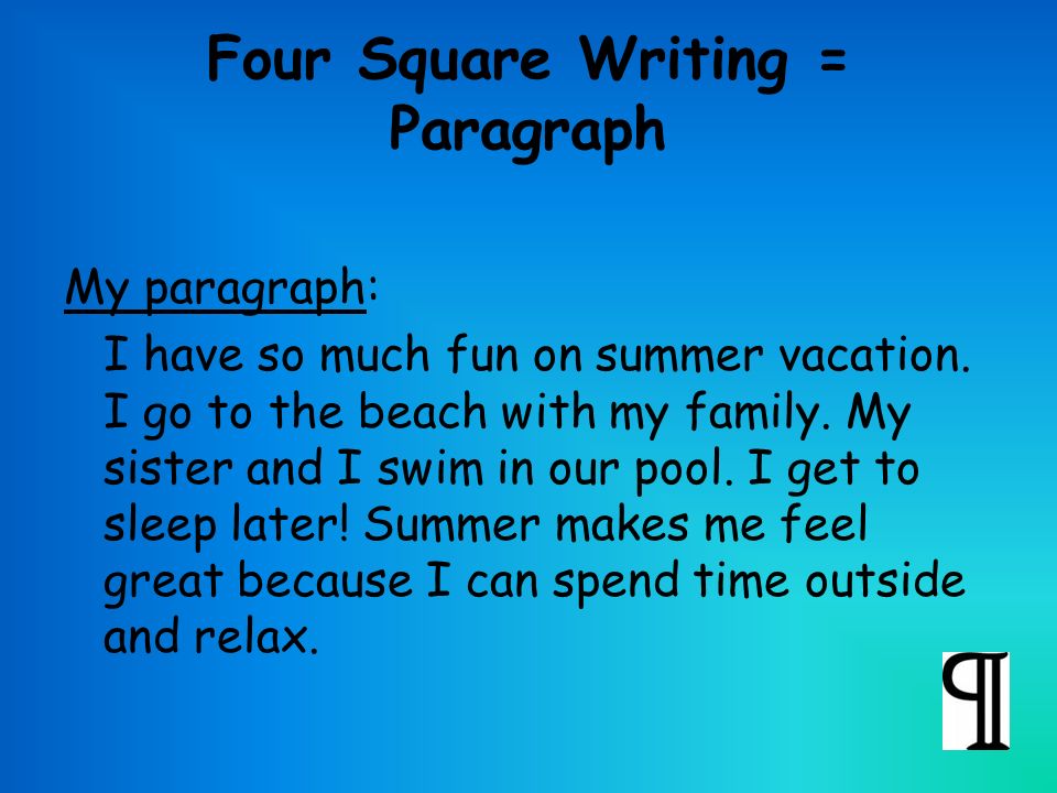 My favourite summer vacation essay